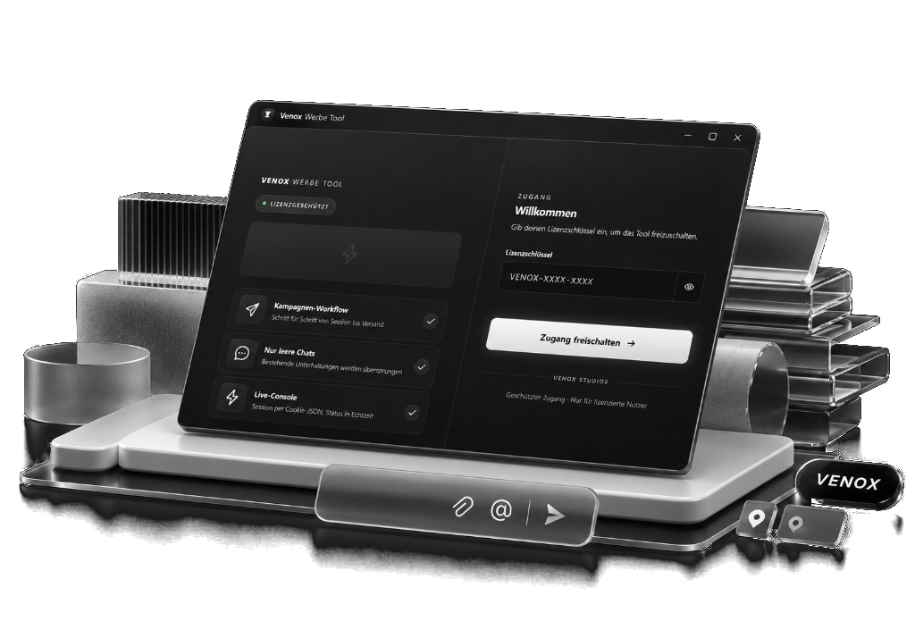 DMreach Produktansicht — Desktop-App für Instagram DM Automation